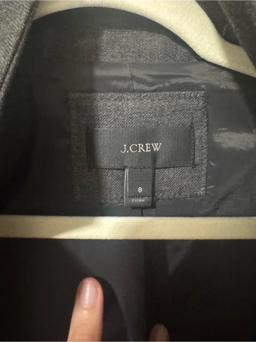 J. Crew Gray Wool Stand-Collar Regent Blazer